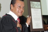 Recibe magistrado Gerardo Adelfo Carmona Mérito Judicial 2014