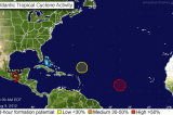 Alerta en 11 estados por tormenta tropical “Ernesto” Alerta en 11 estados por tormenta tropical “Ernesto”
