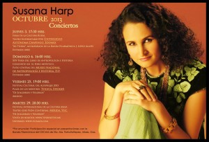 Susana Harp conciertos octubre