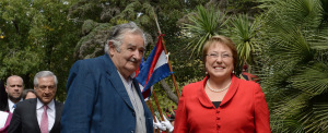 José Mújica y Michelle Bachelet