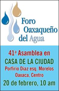 Foro Oaxaqueño del Agua Asamblea