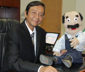 Don Justo, uno de los personajes principales de la página web infantil del Poder Judicial