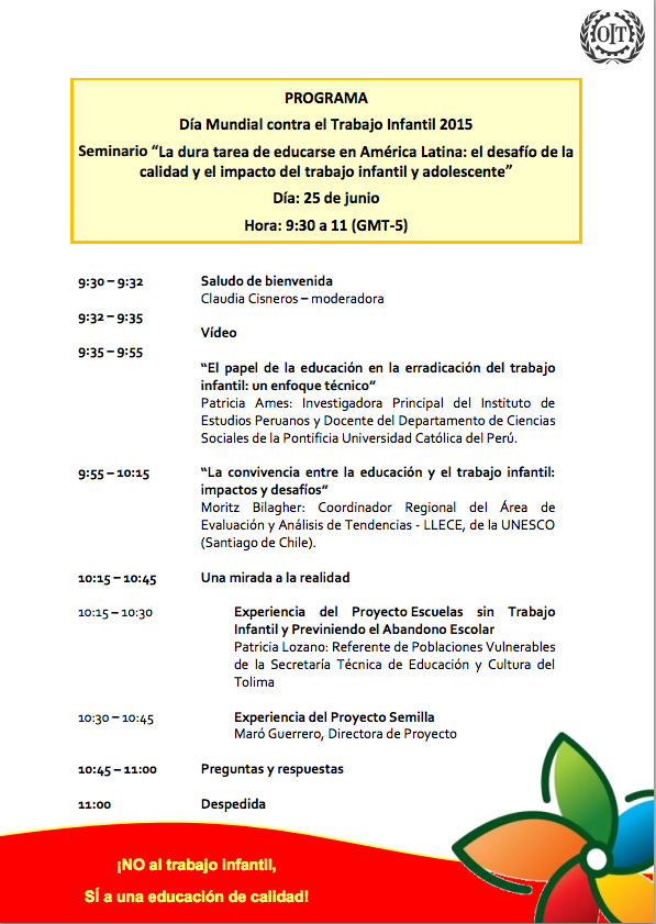 Seminario Trabajo Infantil