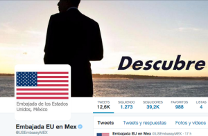 TWITTER EMBAJADA estados unidos