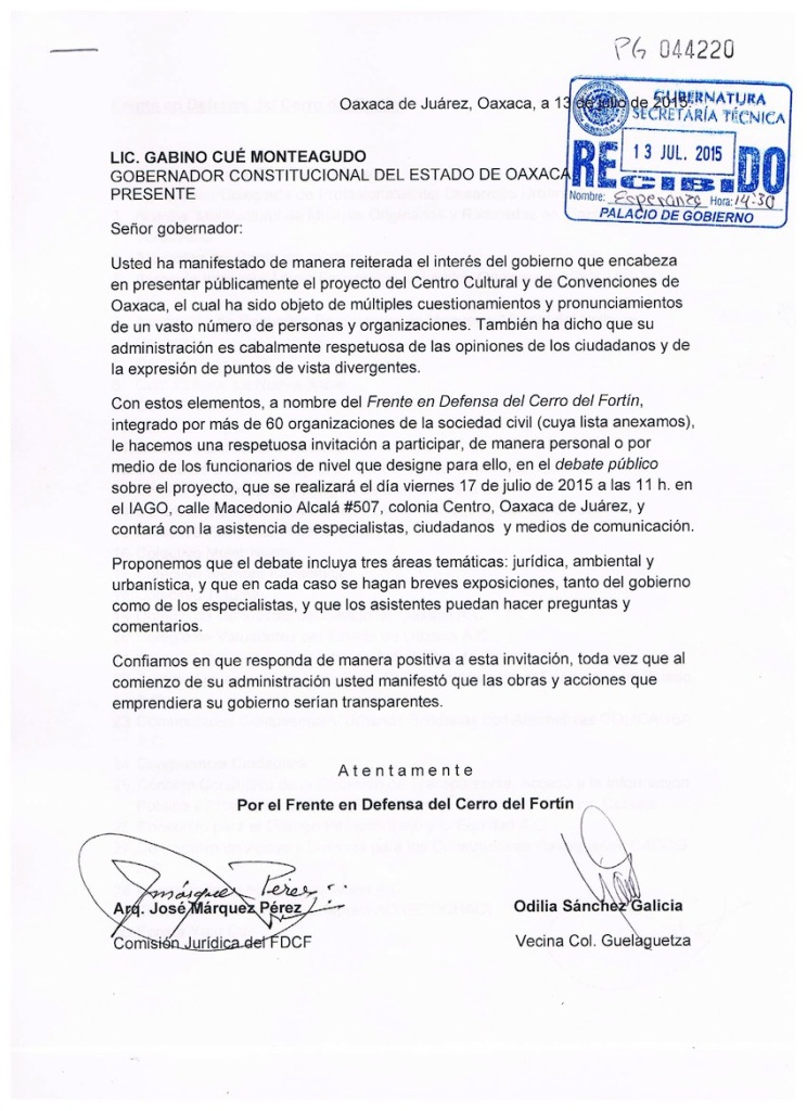 INVITACION frente fortin debate