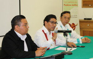 El titular del Poder Judicial acompañado del director general del INALI y el presidente del Cepiadet clausuraron el curso sobre Pluralismo Jurídico